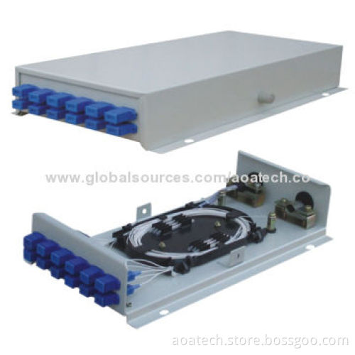 Fiber distribution box, fix with 12pcs SC adapters and fit for wall mountsNew